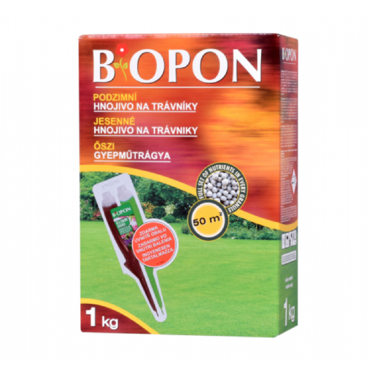 Jesenné hnojivo na trávniky - BoPon - predaj hnojív - 1 kg