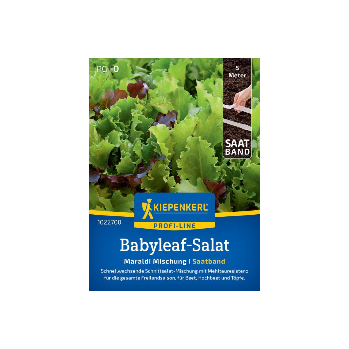 Šalát Babyleaf Maraldi mix - predaj výsevných pásikov - 5 m