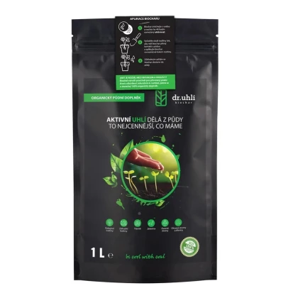 Biochar - aktívne uhlie k rastlinám - Devrakon - predaj hnojív - 1 l
