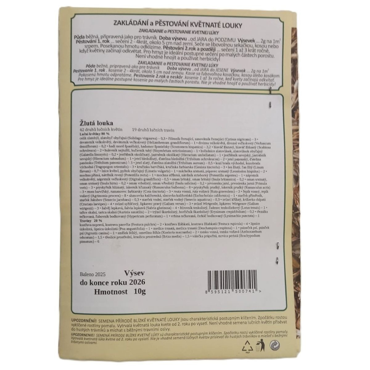 Žltá lúka - Planta Naturalis - lúčna zmes - 10 g