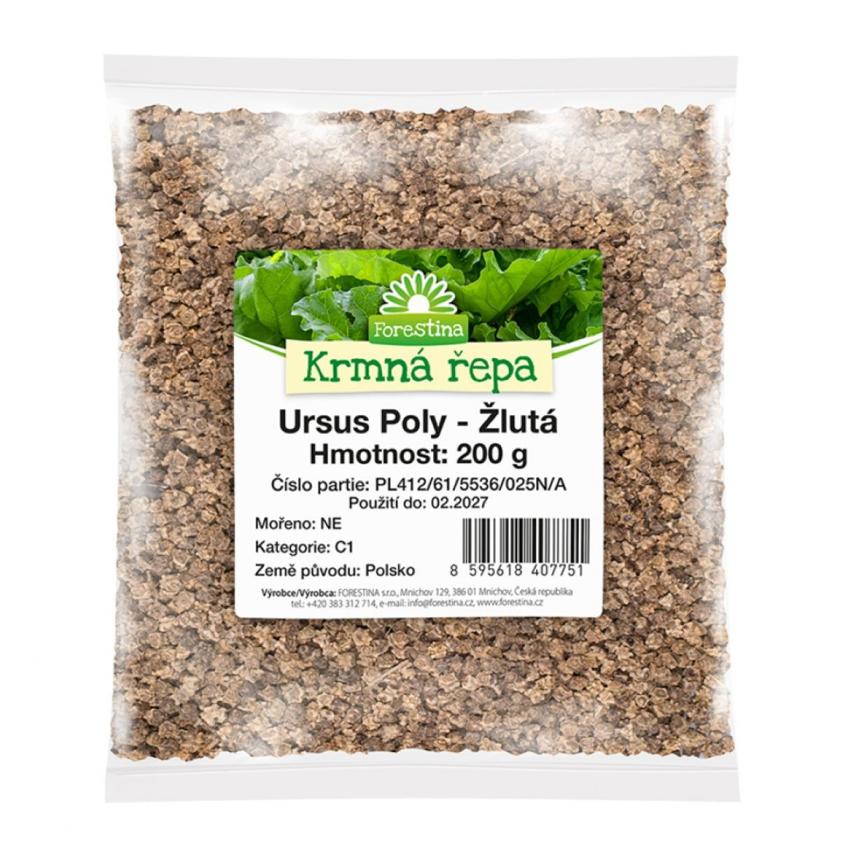 Krmná repa - Osivo - Ursus Poly žlutá - 0,2 kg