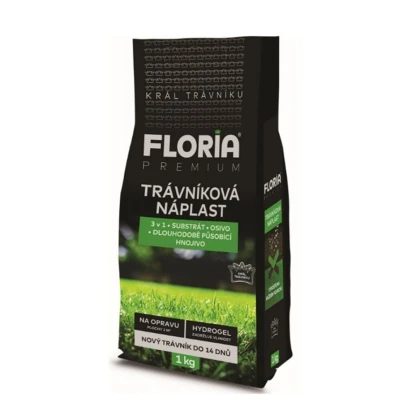 Trávniková náplasť 3v1 - Floria - trávna zmes - 1 kg