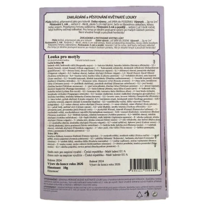 Lúka pre motýle - Planta Naturalis - lúčna zmes - 10 g