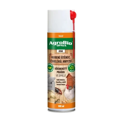 ATAK Kremenitý prášok v spreji - AgroBio - predaj ochrany proti hmyzu - 500 ml