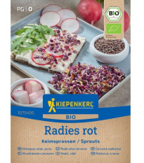 BIO Červená reďkovka - predaj bio semien na klíčenie - 30 g