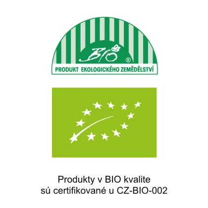 Produkty v BIO kvalite sú certifikované v CZ-BIO-002
