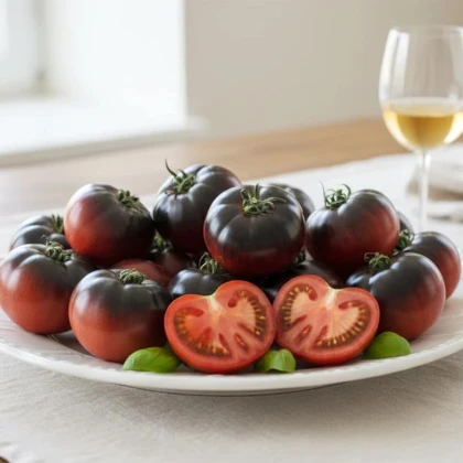 BIO Paradajka tyčková Black Beauty - Solanum lycopersicum - predaj bio semien - 7 ks