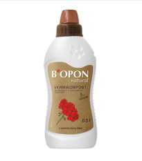 Vermikompost - Muškáty a balkónové rastliny - BoPon - predaj hnojív - 500 ml