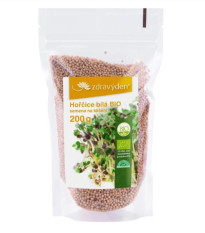 BIO Horčica biela - Sinapis albumu - predaj bio semien na klíčenie - 200 g