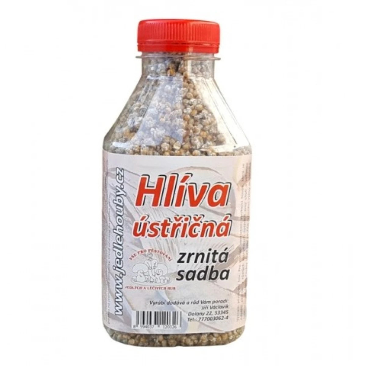 Hliva ustricová - zrnitá sadba - Pleurotus ostreatus - sadba - predaj - 500 ml