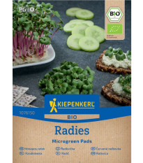 Mikrozelenina - náhradné pláty bio reďkovky - microgreen - 3 ks