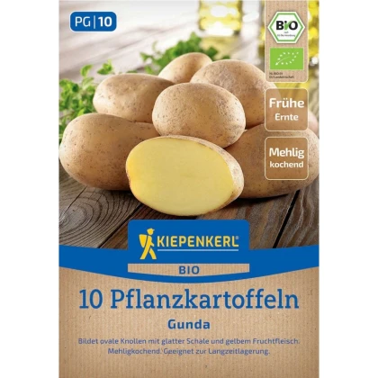 BIO Zemiaky sadbové Gunda - Solanum tuberosum - Kiepenkerl - predaj bio sadby - 10 ks
