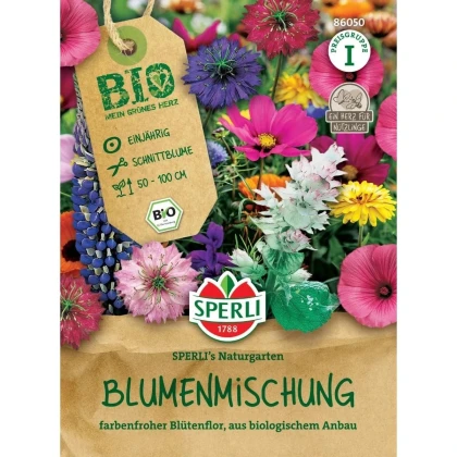 BIO Kvetinová zmes - Sperli - osivo letničiek - 1 ks