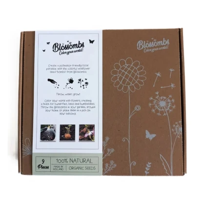 Semienkové bomby - darčeková sada - Blossombs - 9 guliek - 1 balenie