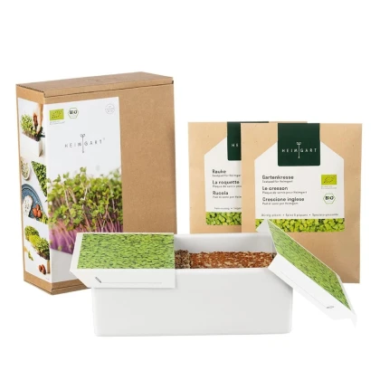 Štartovacia súprava BIO microgreen - Heimgart - súprava vrátane 2 plátov - 1 ks
