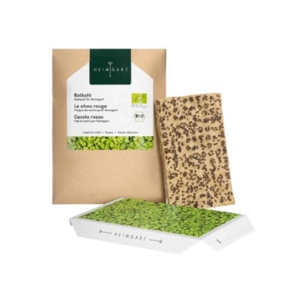BIO Červená kapusta - mikrozelenina - microgreens - Heimgart - náhradné pláty - 1 ks