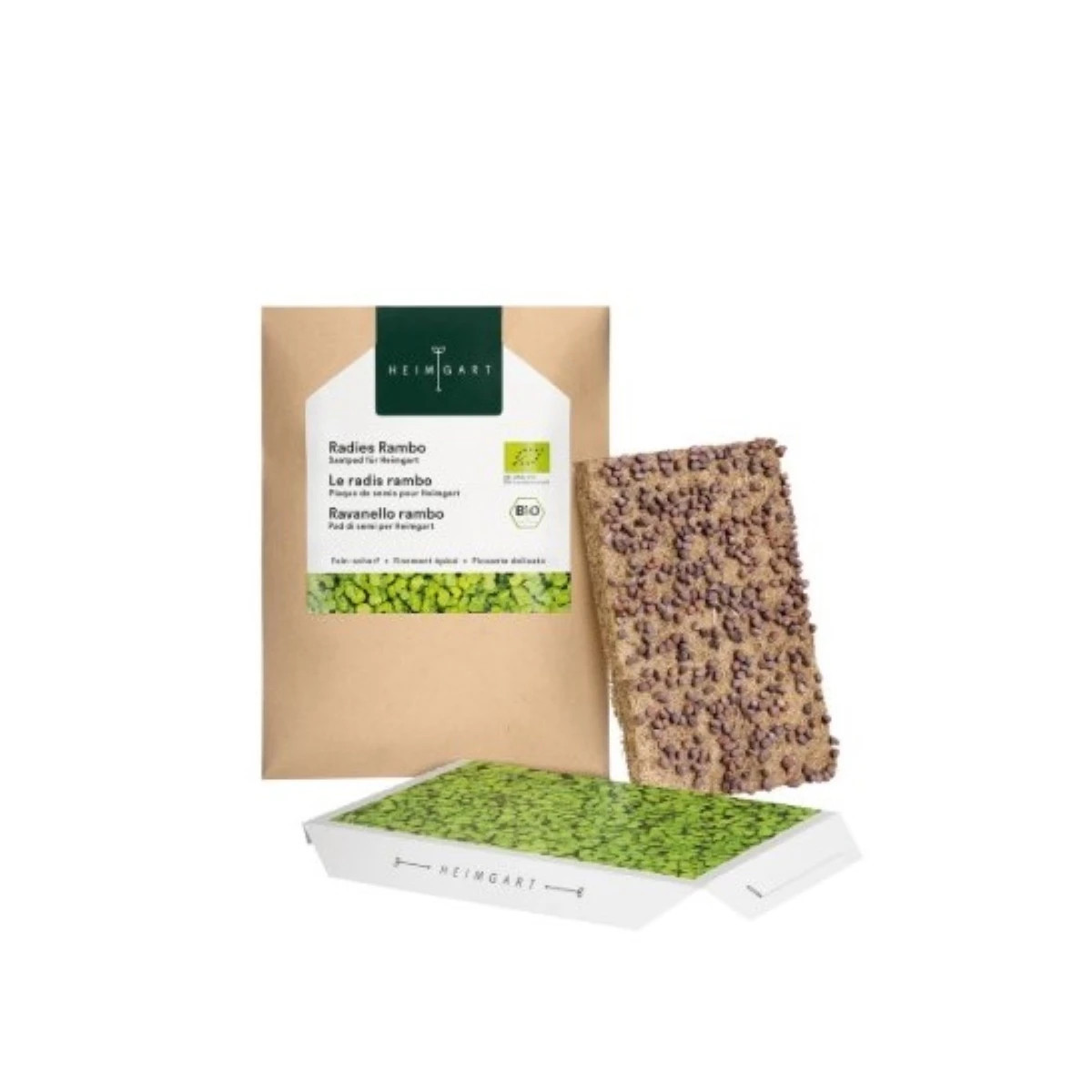 BIO Reďkovka Rambo - mikrozelenina - microgreens - Heimgart - náhradné pláty - 1 ks