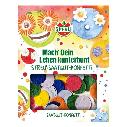 Semienkové kvetinové konfetti - okrúhle - Sperli - predaj semien - 1 ks