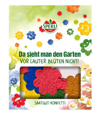 Semienkové kvetinové konfetti - v tvare kvetu - Sperli - 1 ks