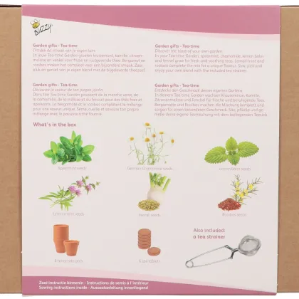 Buzzy Garden Gift - Darčeková súprava Čajová záhradka - Pieterpik - predaj súprav - 1 balenie