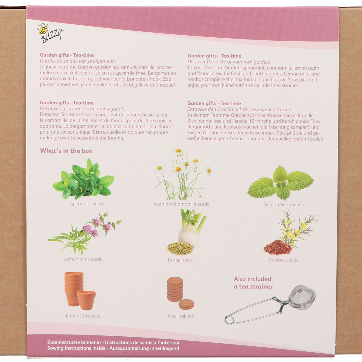Buzzy Garden Gift - Darčeková súprava Čajová záhradka - Pieterpik - predaj súprav - 1 balenie