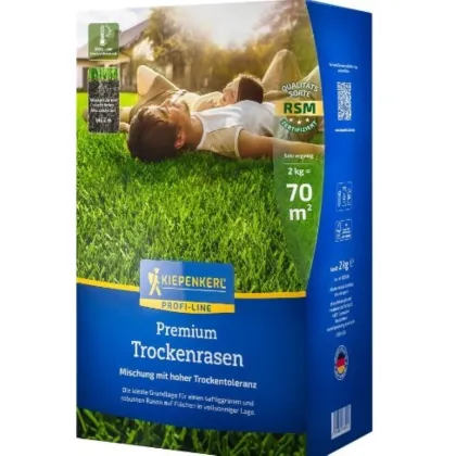 Trávnik na suché stanovištia Premium - zmes - Kiepenkerl - predaj semien - 2 kg