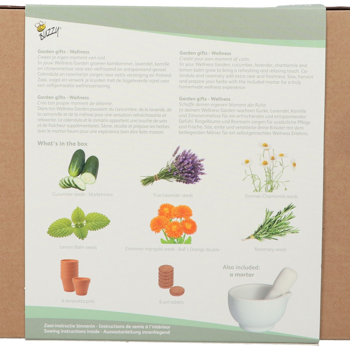 Buzzy Garden Gift - Darčeková sada Wellness - Pieterpik - predaj sád - 1 balenie