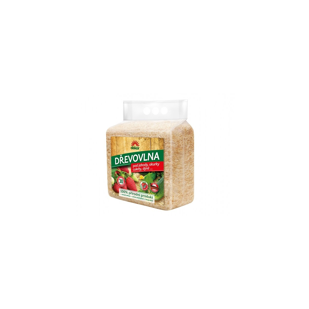 Drevovlna pod jahody, uhorky, cukety - 100 % prírodný produkt - 850 g
