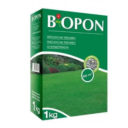 Trávnikové hnojivo - Biopon - hnojivo na trávniky - 1 kg