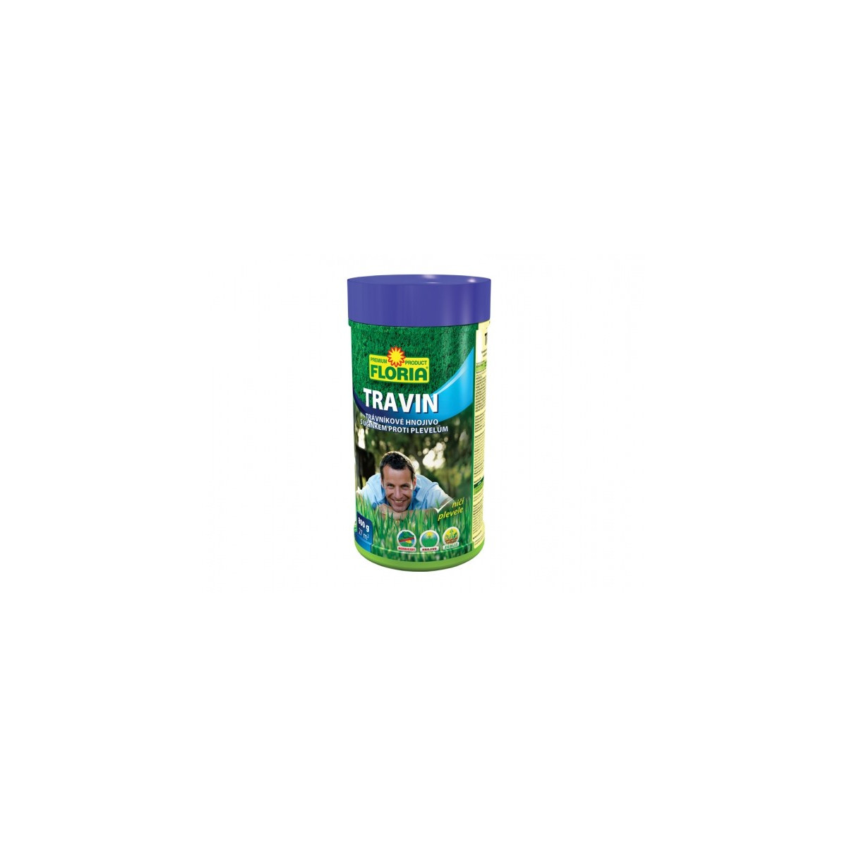 Trávnikové hnojivo proti burine - Travin - hnojivo na trávniky - 800 g