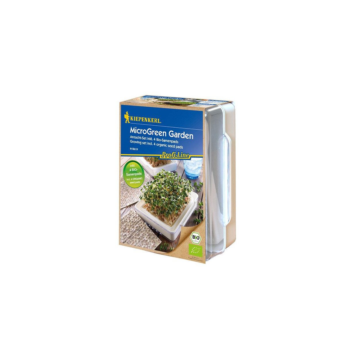 Microgreen Garden BIO - Štartovacia sada vrátane 4 plátov