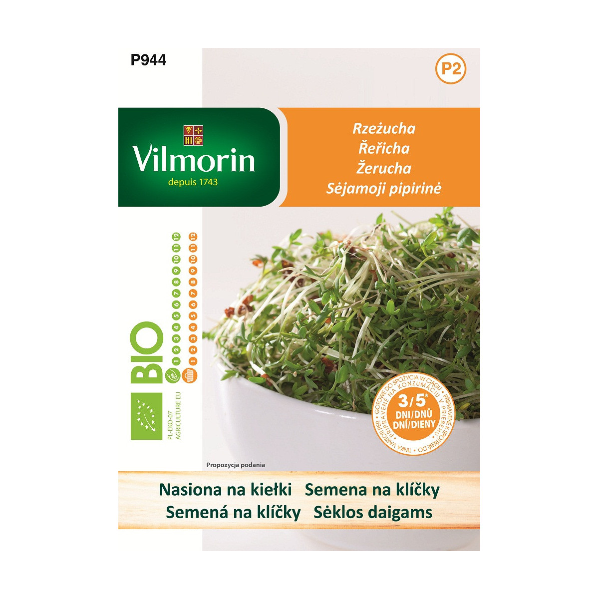Bio semená na klíčky - Žerucha - semená - 15 g
