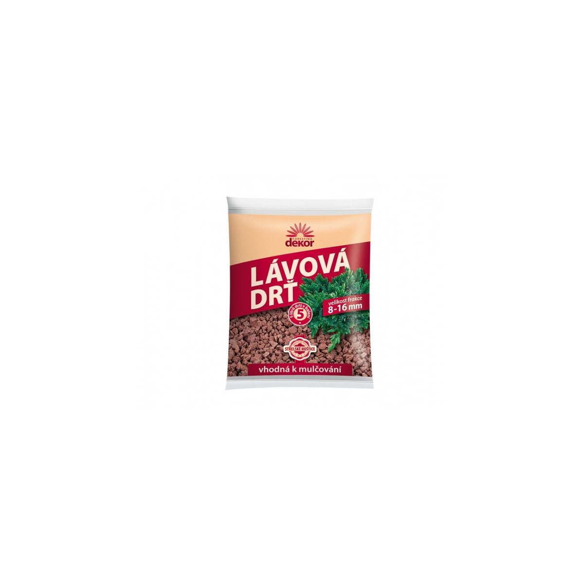 Dekoračná lávová drť - 5 l