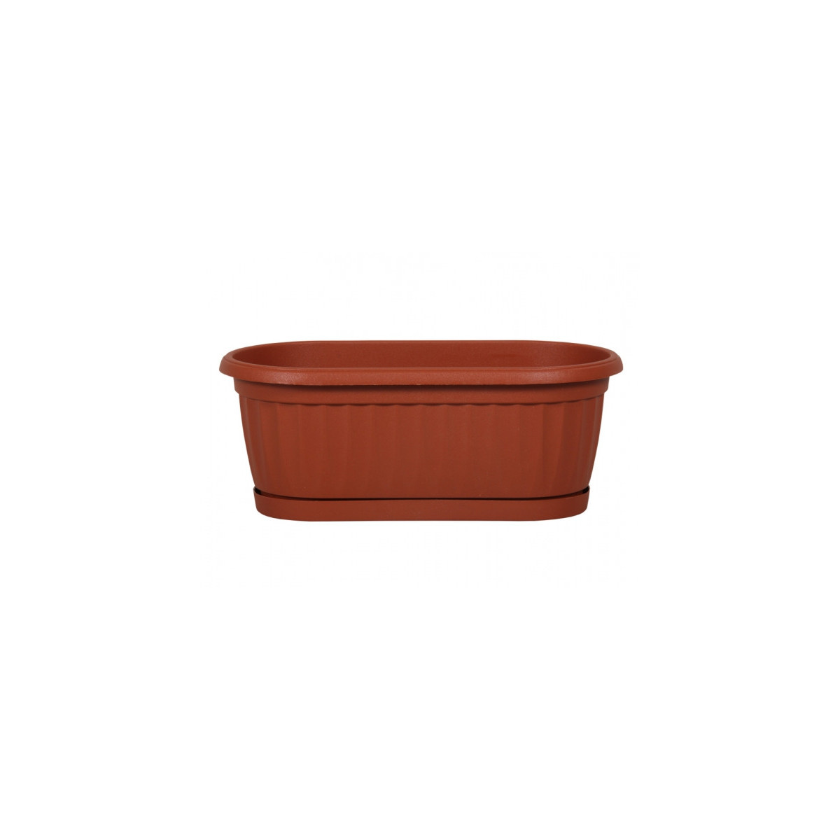 Samozavlažovací kvetináč s podmiskou - teracotta - 32 cm