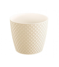 Orient obal na kvetináč krémový 13 cm - Kvetináče a hrantíky - 1 ks