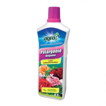 Kvapalné hnojivo na muškáty a iné balkónové kvety - 0,5 l