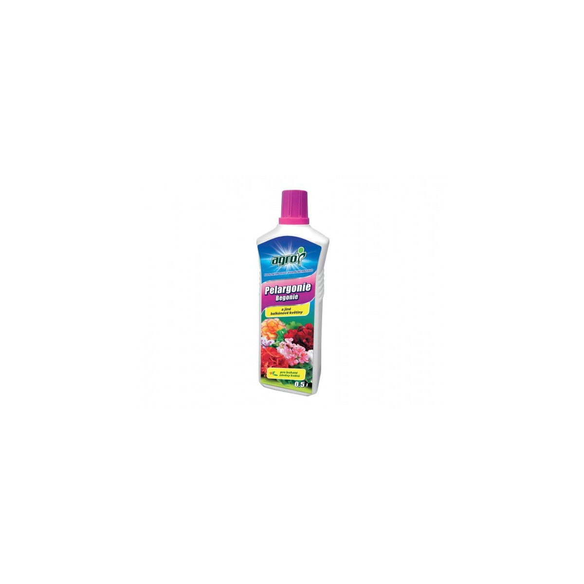 Kvapalné hnojivo na muškáty a iné balkónové kvety - 0,5 l