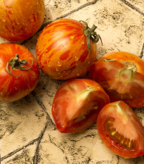 Paradajka - Červená zebra - Solanum lycopersicum - Semená rajčiaka - 6 ks