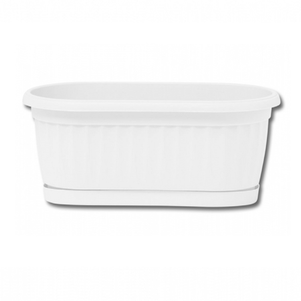 Samozavlažovací truhlík biely - 22 cm - 1 ks