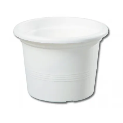 Kvetináč Satura Modern biely - 14 x 11 cm - predaj kvetináčov - 1 ks