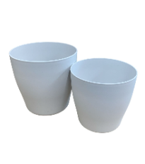 Obal na kvetináč LIVING bielo-béžový - 13 x 13 cm - 1 ks