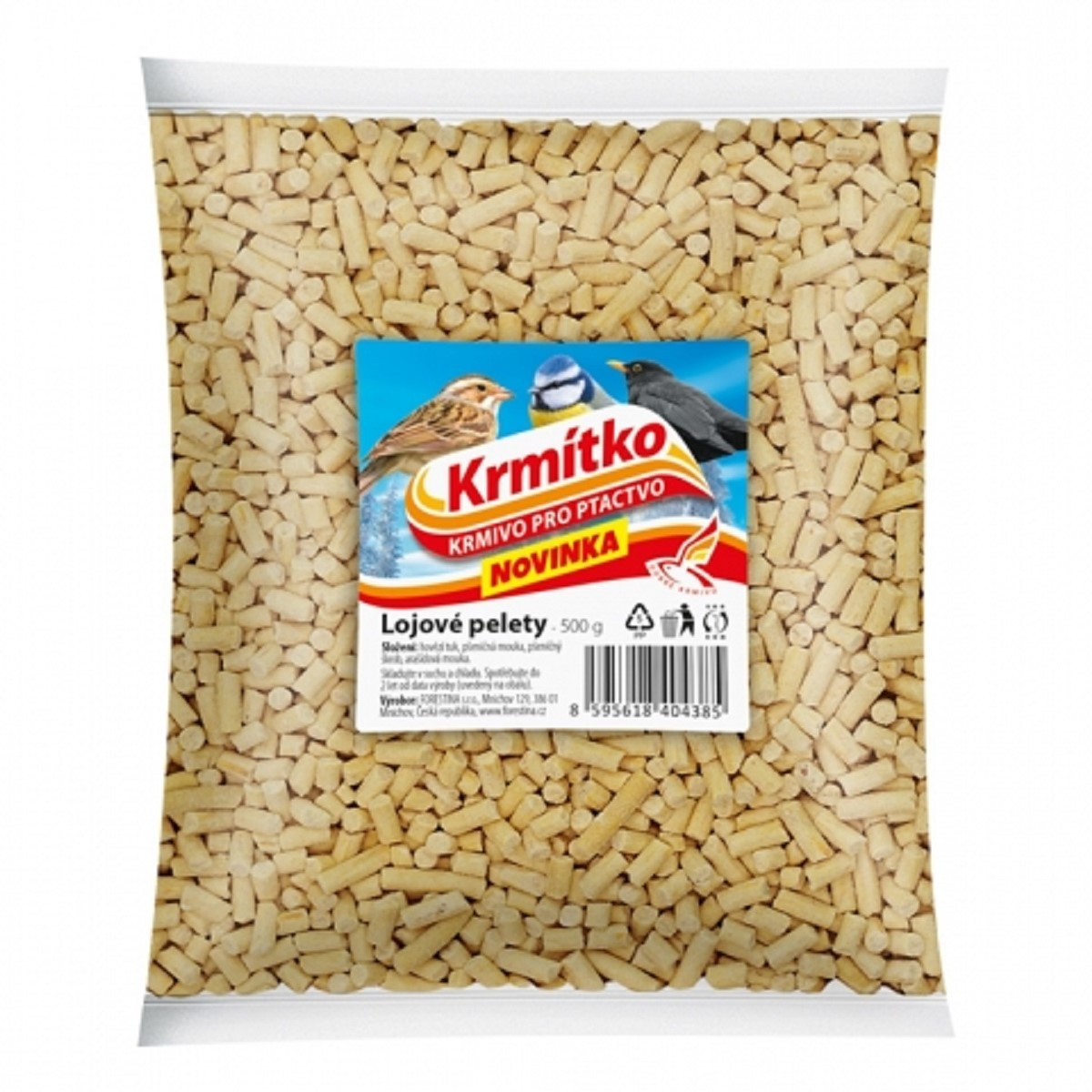 Pelety lojové - Krmítko - predaj krmiva pre vtáctvo - 500 g