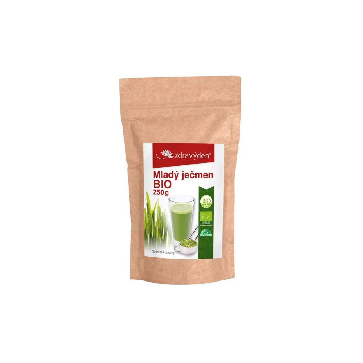 Mladý jačmeň BIO - prášok - BIO kvalita - 250 g