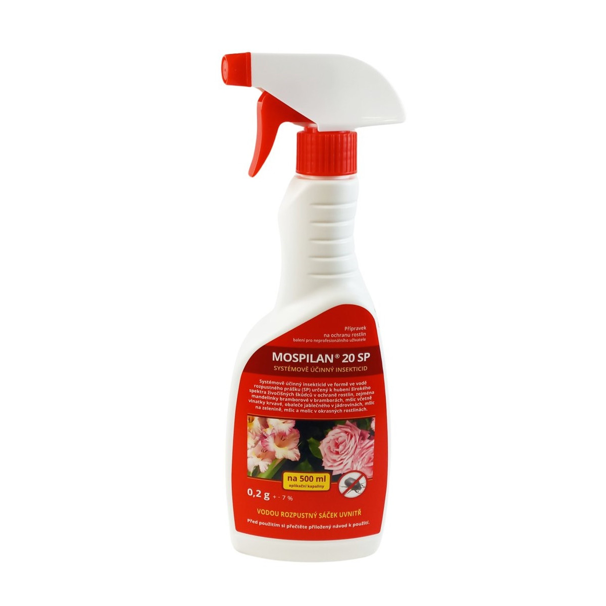 Ochrana proti voškám a moliciam - Mospilan - 0,2 g/500 ml