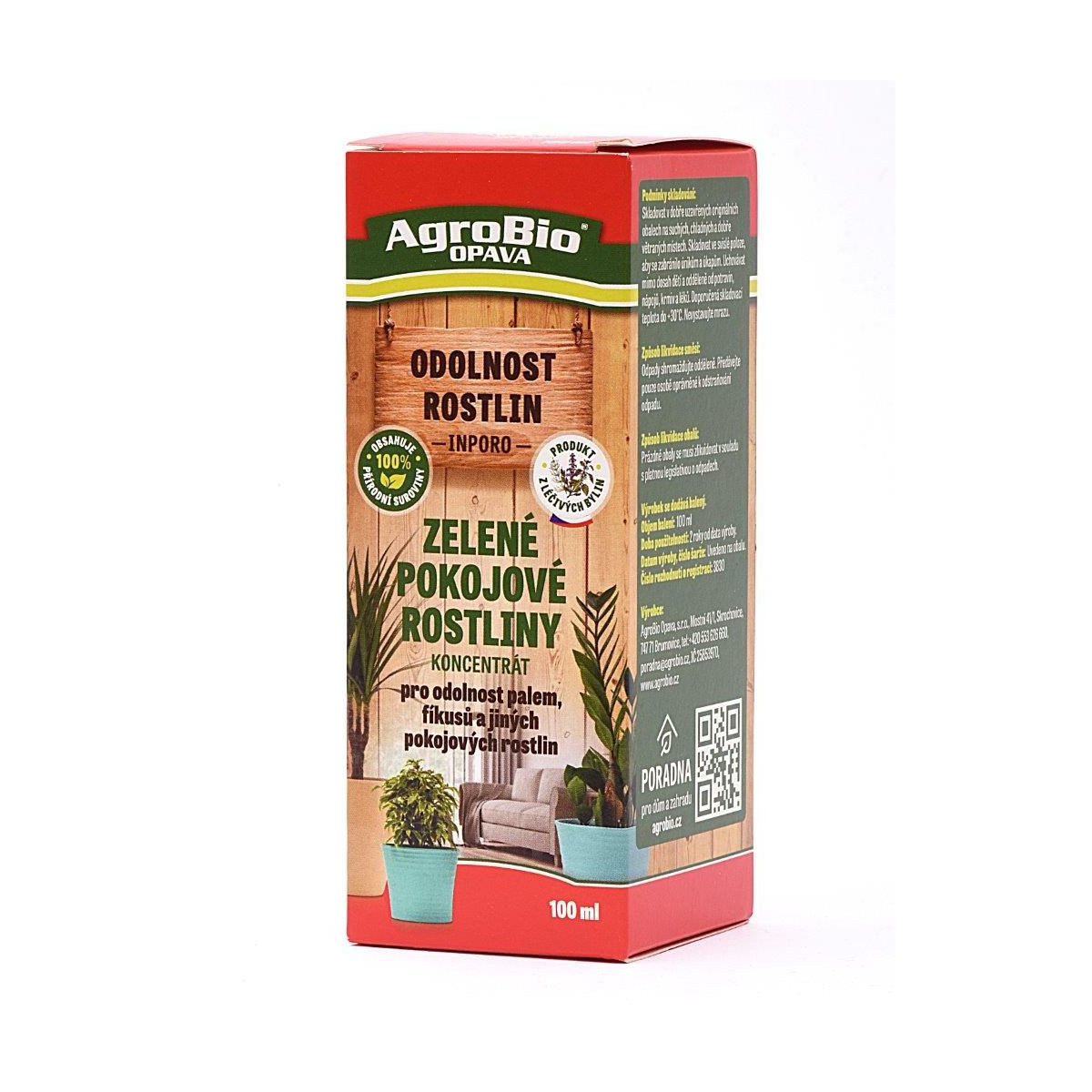 AgroBio Zelené izbové rastliny - koncentrát - 100 ml - 1 ks
